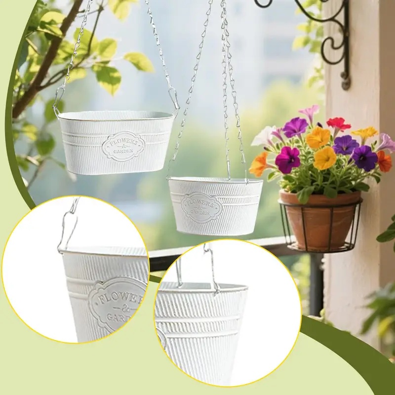 Hanging Wrought-Iron Planters, - Spider Plant Hanging ulasan dan harga
